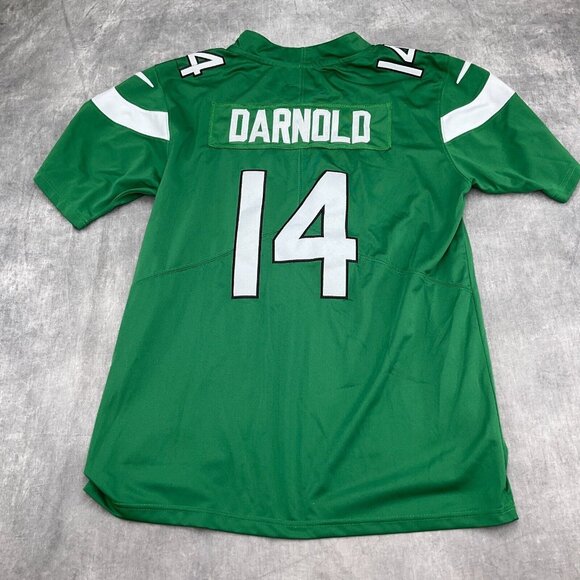 Nike NFL Jersey Adult Medium Green White NEW‎ YORK 14 DARNOLD On Field Apparel - Picture 7 of 9